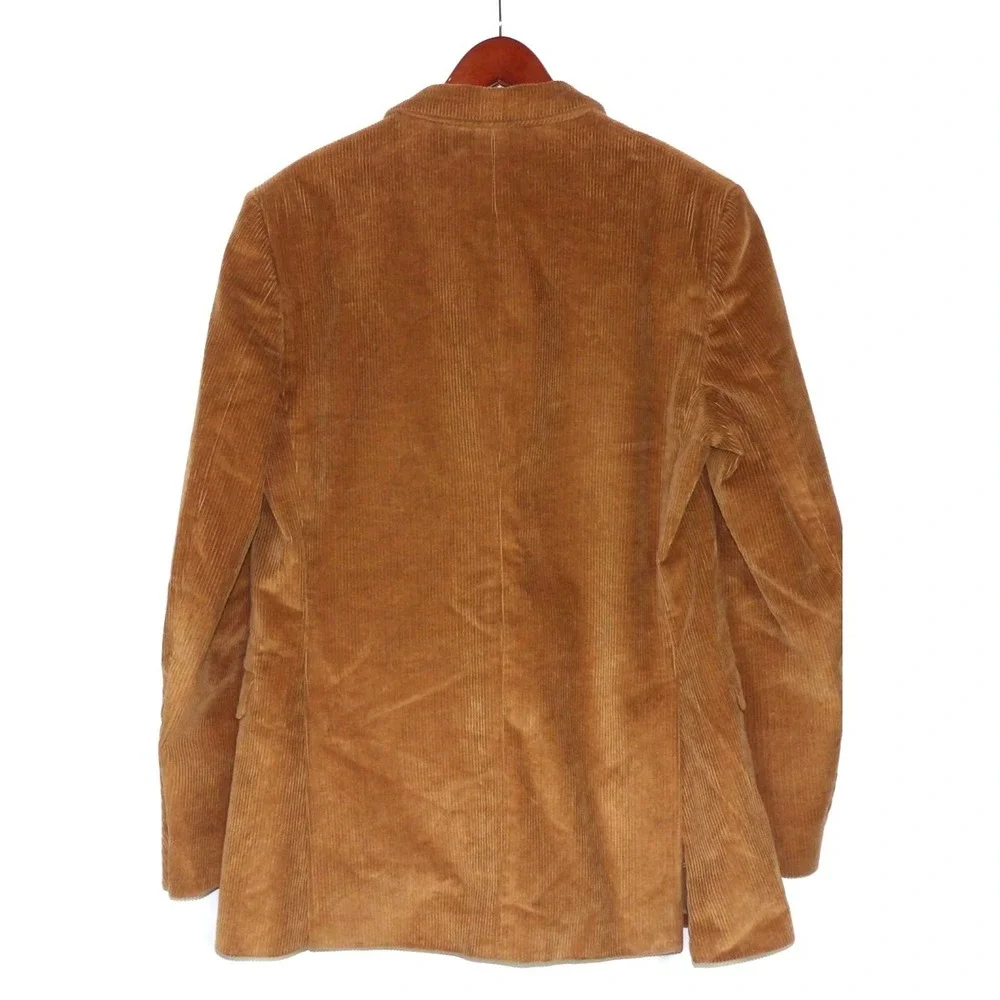 Brooks Brothers REGENT FIT Brown Double Vent Corduroy 2 Button Blazer Men's 40L